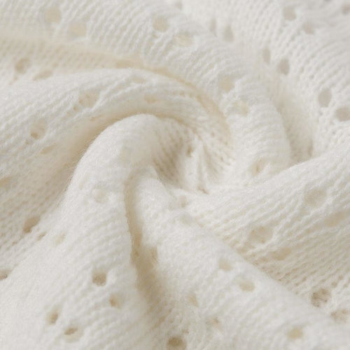 knitted hollow out pullover